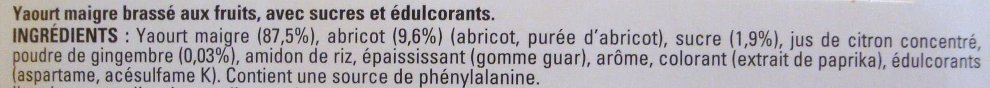 Nestlé Recette d'abricot, Touche de Gingembre (0 % MG) 4 Pots packshot