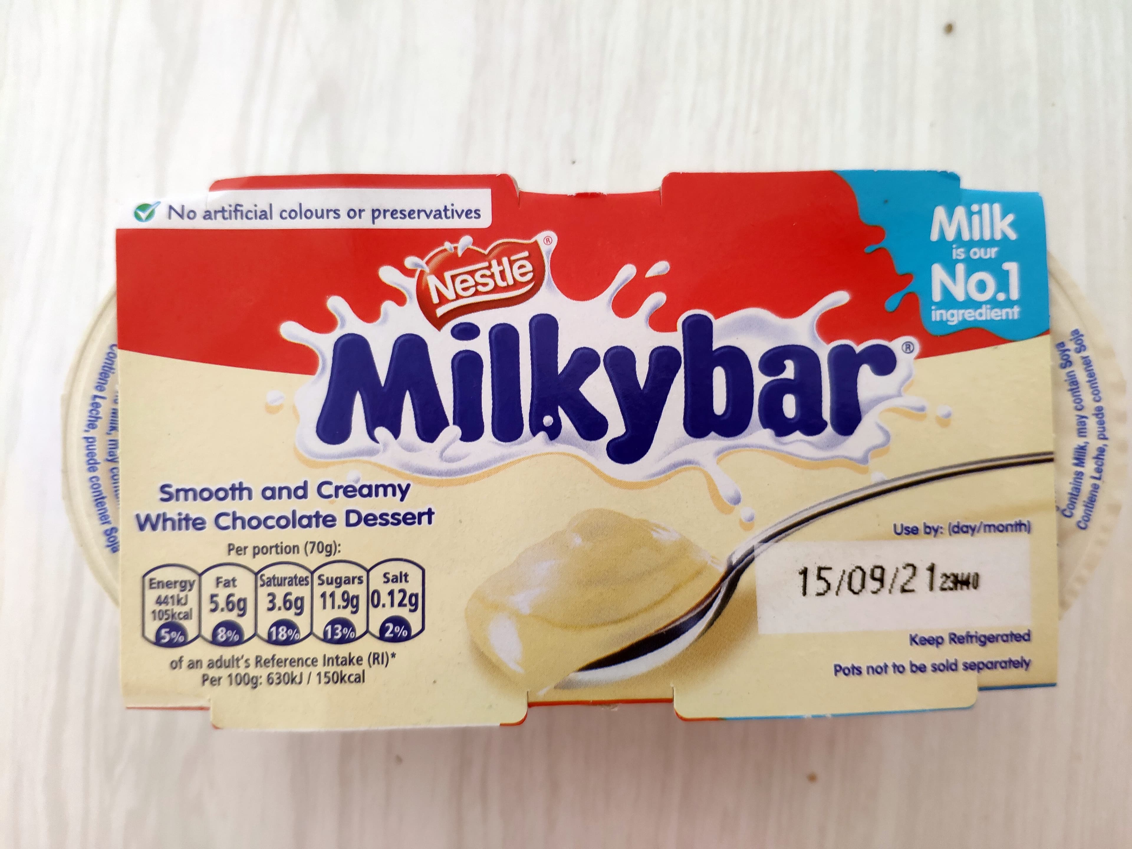 Nestlé Milkybar Dessert packshot