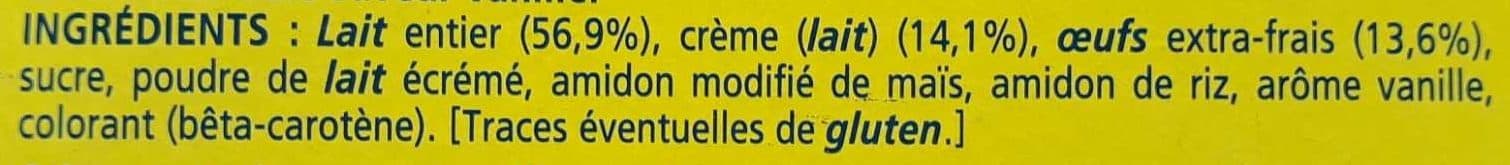 Nestlé La Laitière crème aux oeufs packshot