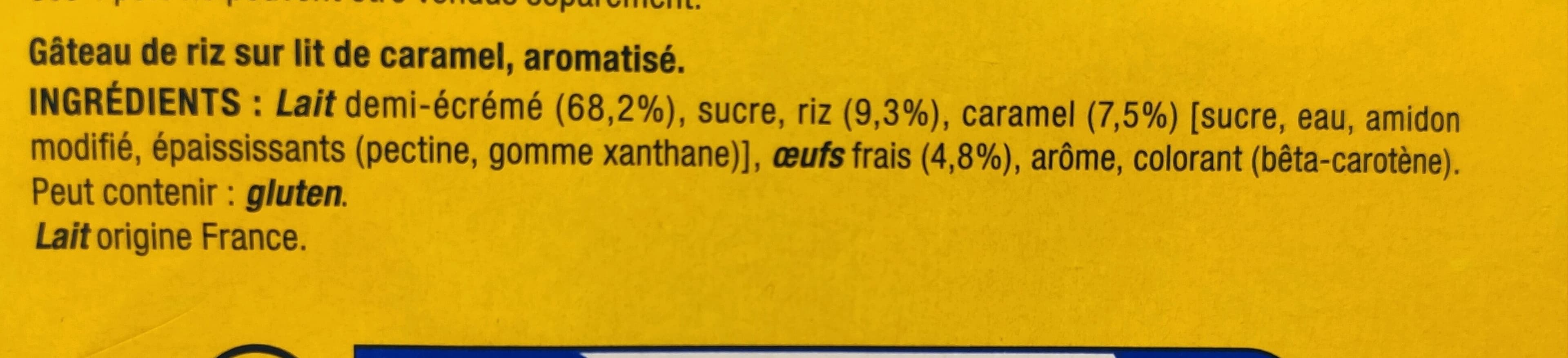 Nestlé Gâteau de riz sur lit de caramel packshot