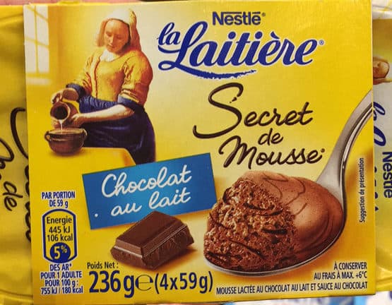 Nestlé Secret de Mousse Chocolat au Lait (4 Pots) packshot