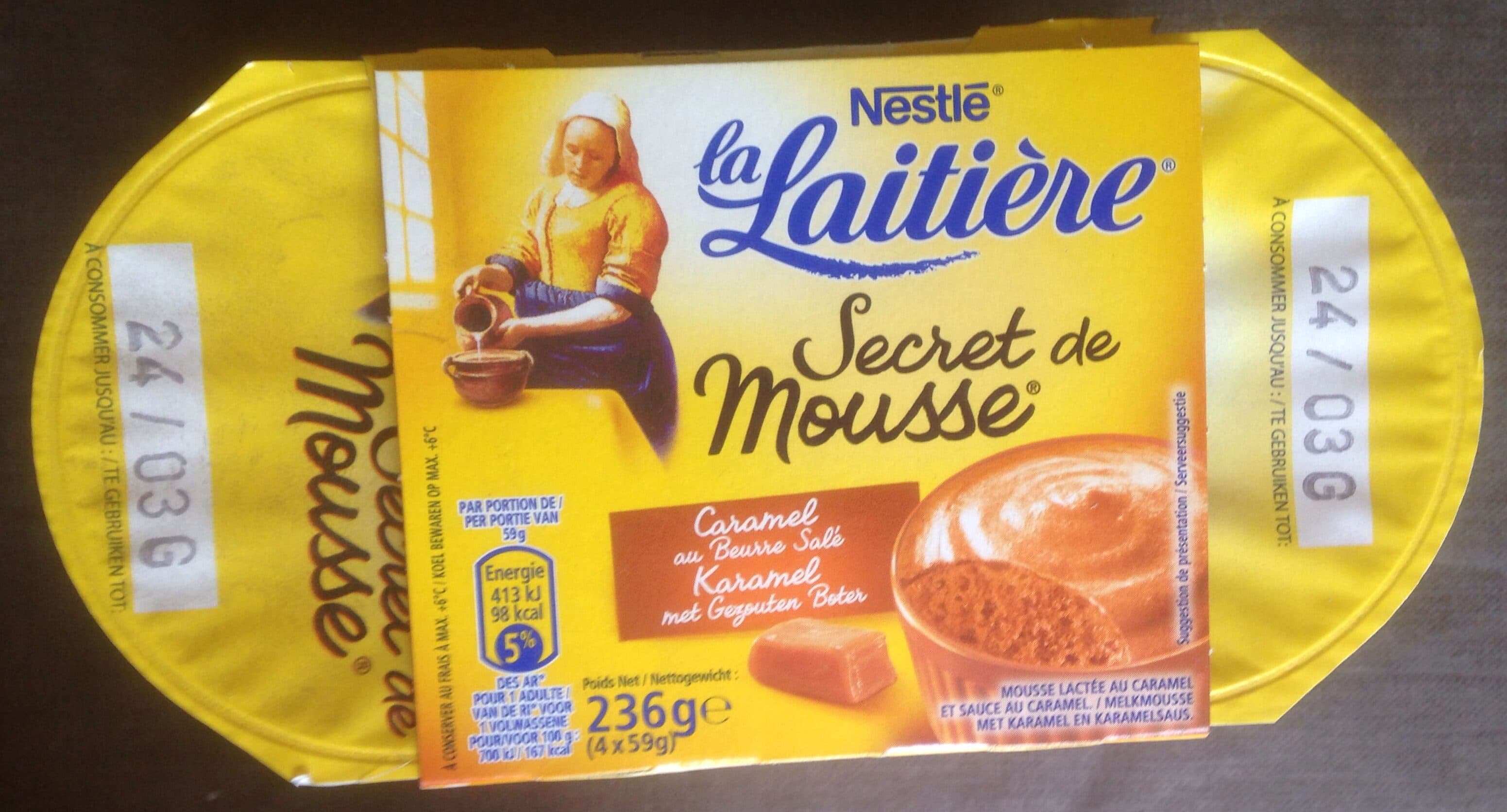 Nestlé Secret de Mousse Caramel Beurre Salé packshot