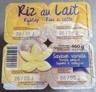 Open Food Facts Riz au lait saveur vanille packshot