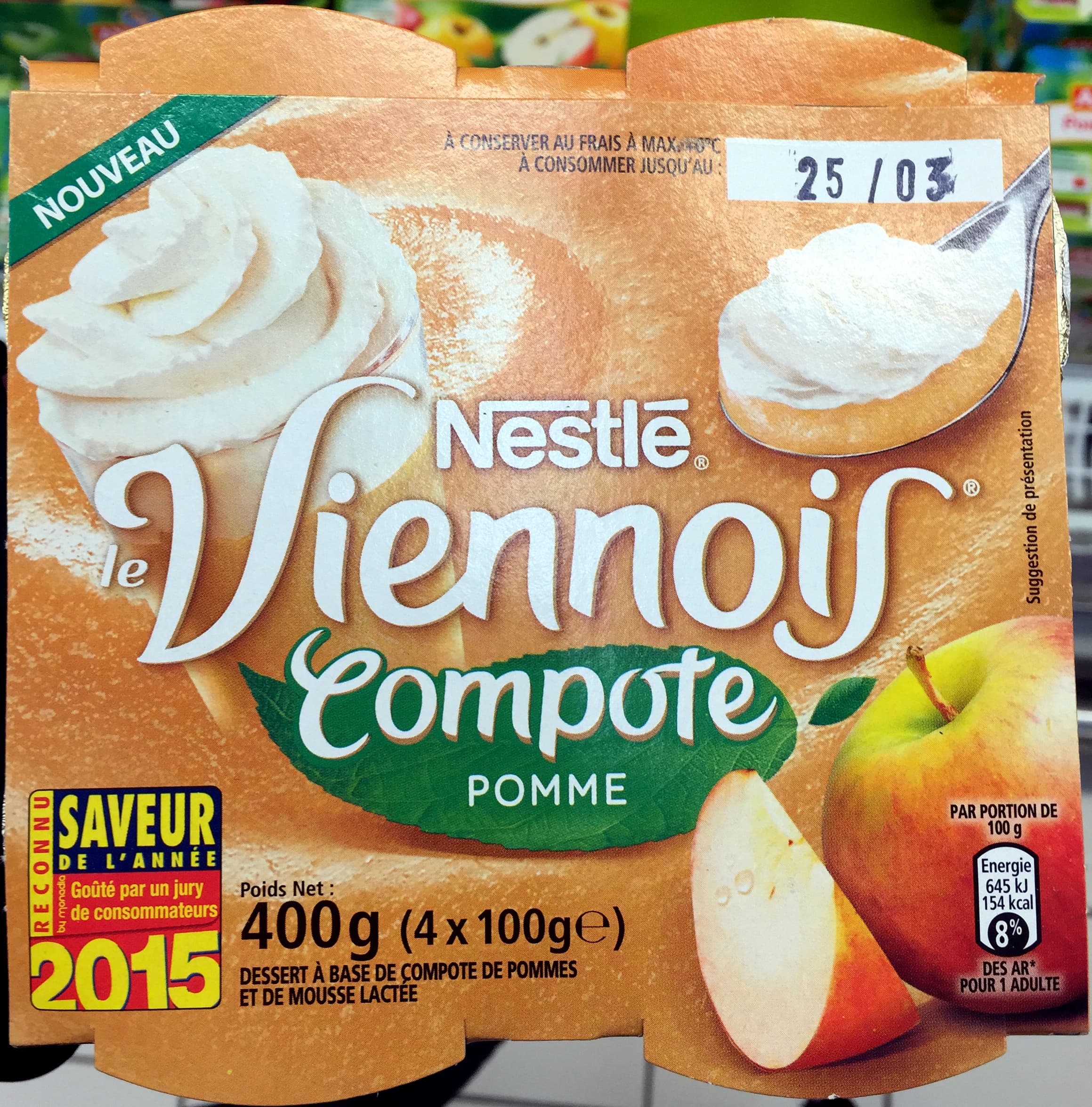 Nestlé Le Viennois (Compote Pomme) packshot