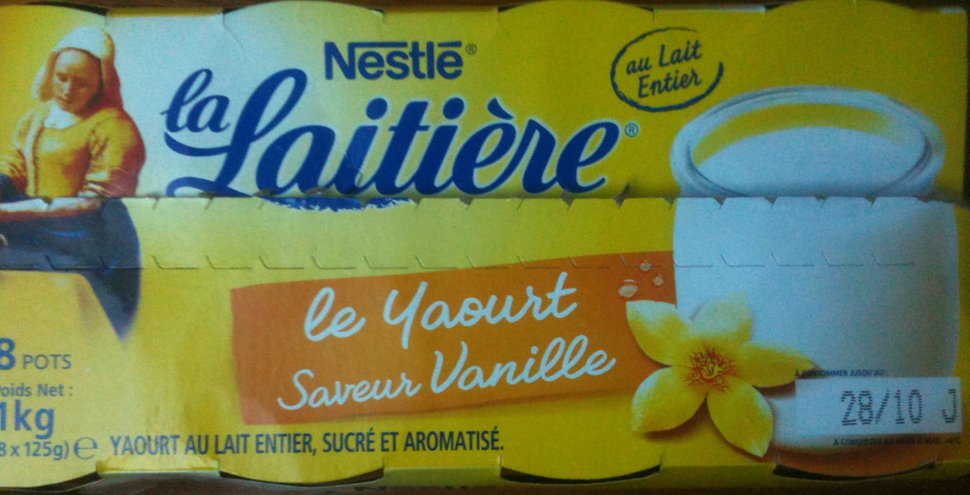 Nestlé Le Yaourt, Saveur Vanille (8 Pots) packshot