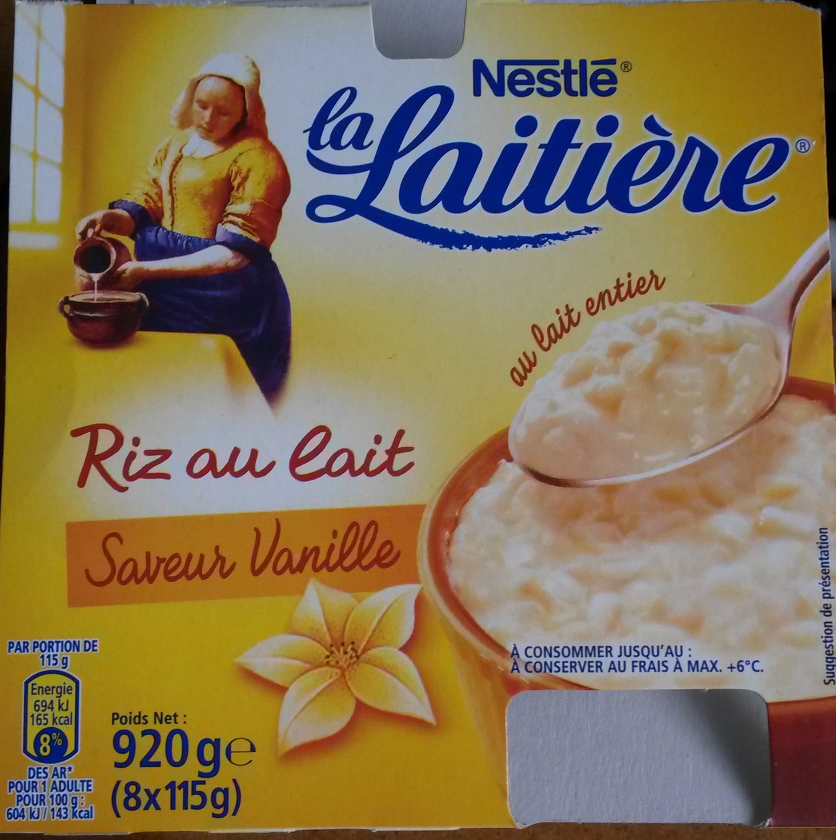 Nestlé Riz au lait Saveur Vanille packshot