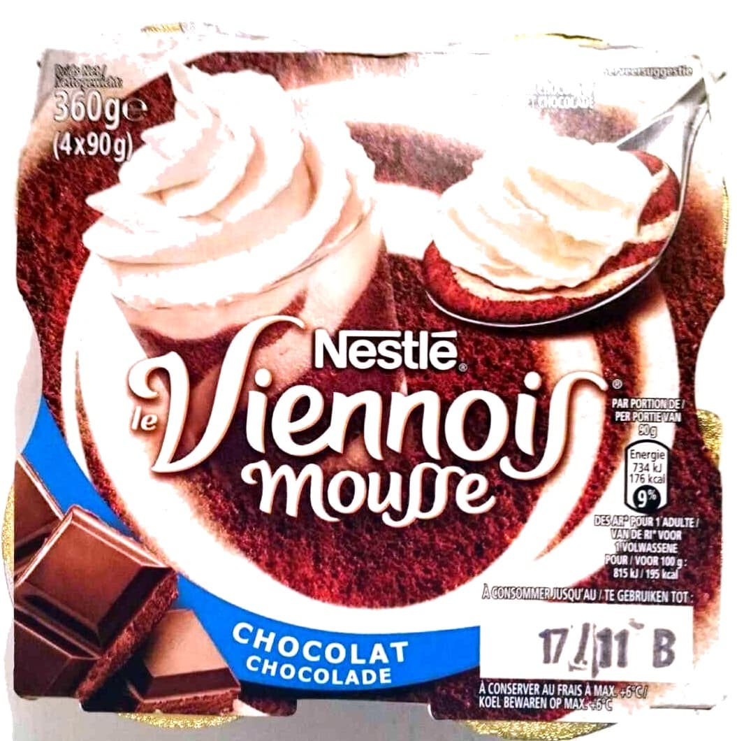 Nestlé Viennois mousse chocolat packshot