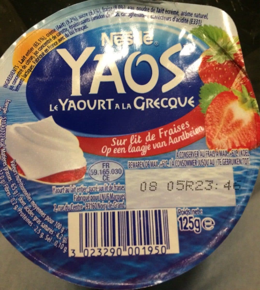 Open Food Facts Yaos packshot
