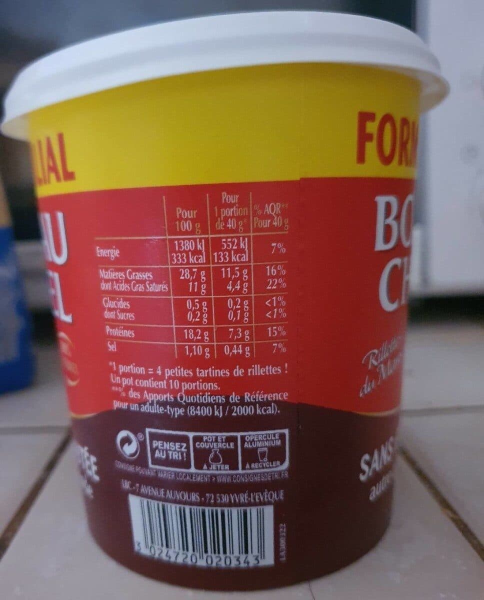 Bordeau Chesnel Rillettes du Mans sans graisse ajoutée packshot