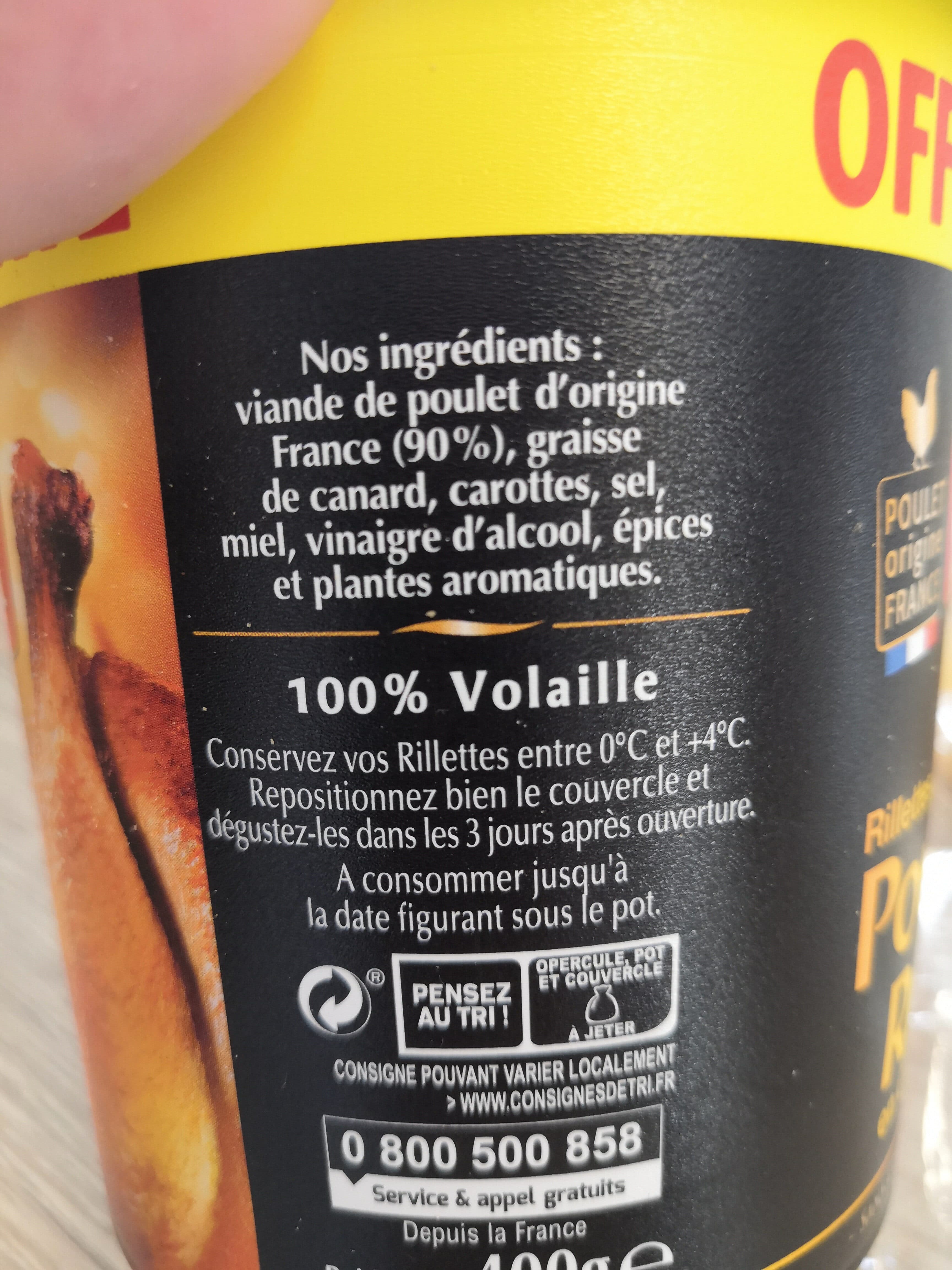 Bordeau Chesnel Chesnel Rillettes de poulet rôti 400gr packshot