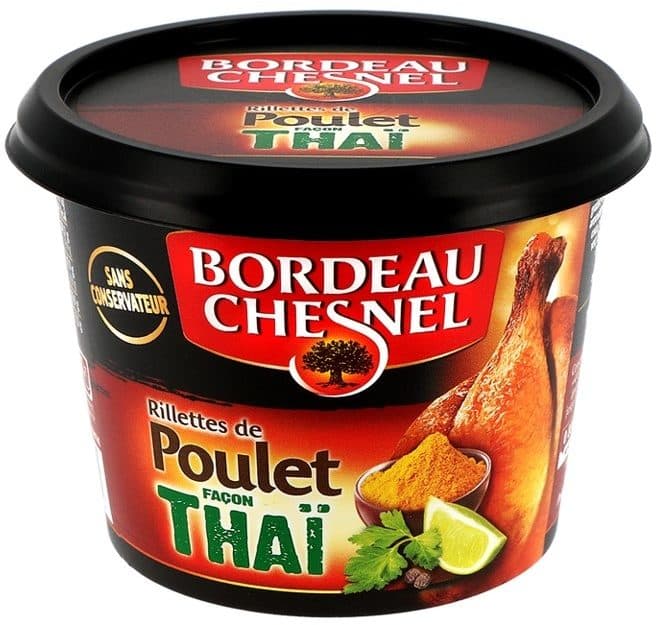 Bordeau Chesnel Rillettes de poulet rôti façon thaï BORDEAU CHESNEL packshot