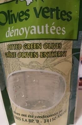 La Colombe Olives vertes dénoyautées packshot