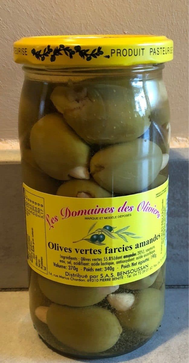 Open Food Facts Olives vertes farcies amandes packshot