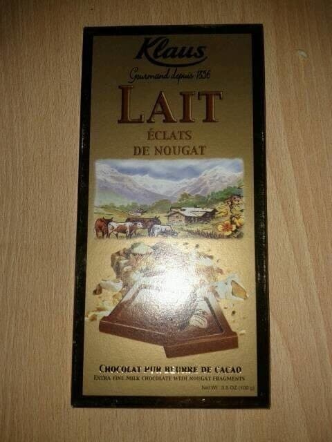 Klaus Lait éclats de nougat packshot