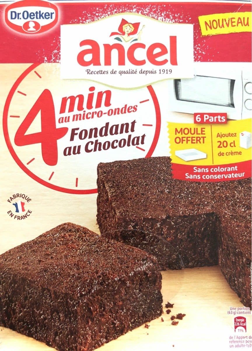 Dr. Oetker Fondant au chocolat packshot