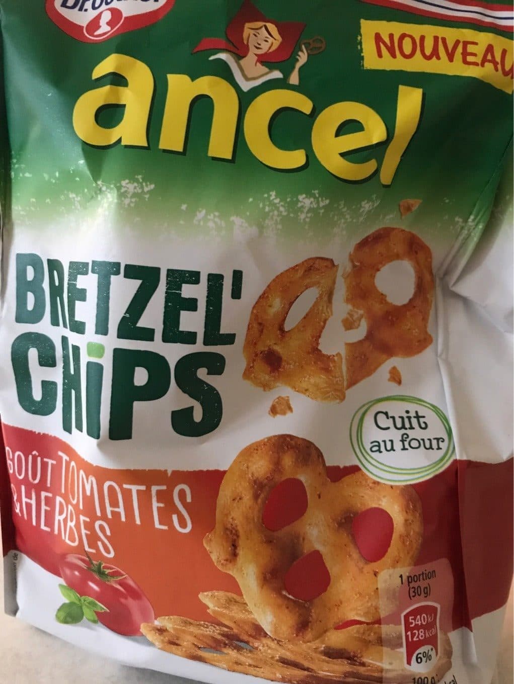 Dr. Oetker Bretzel'chips packshot