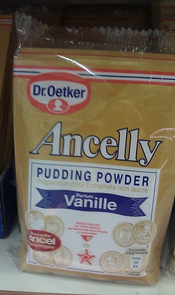 Dr. Oetker Ancelly pudding powder packshot