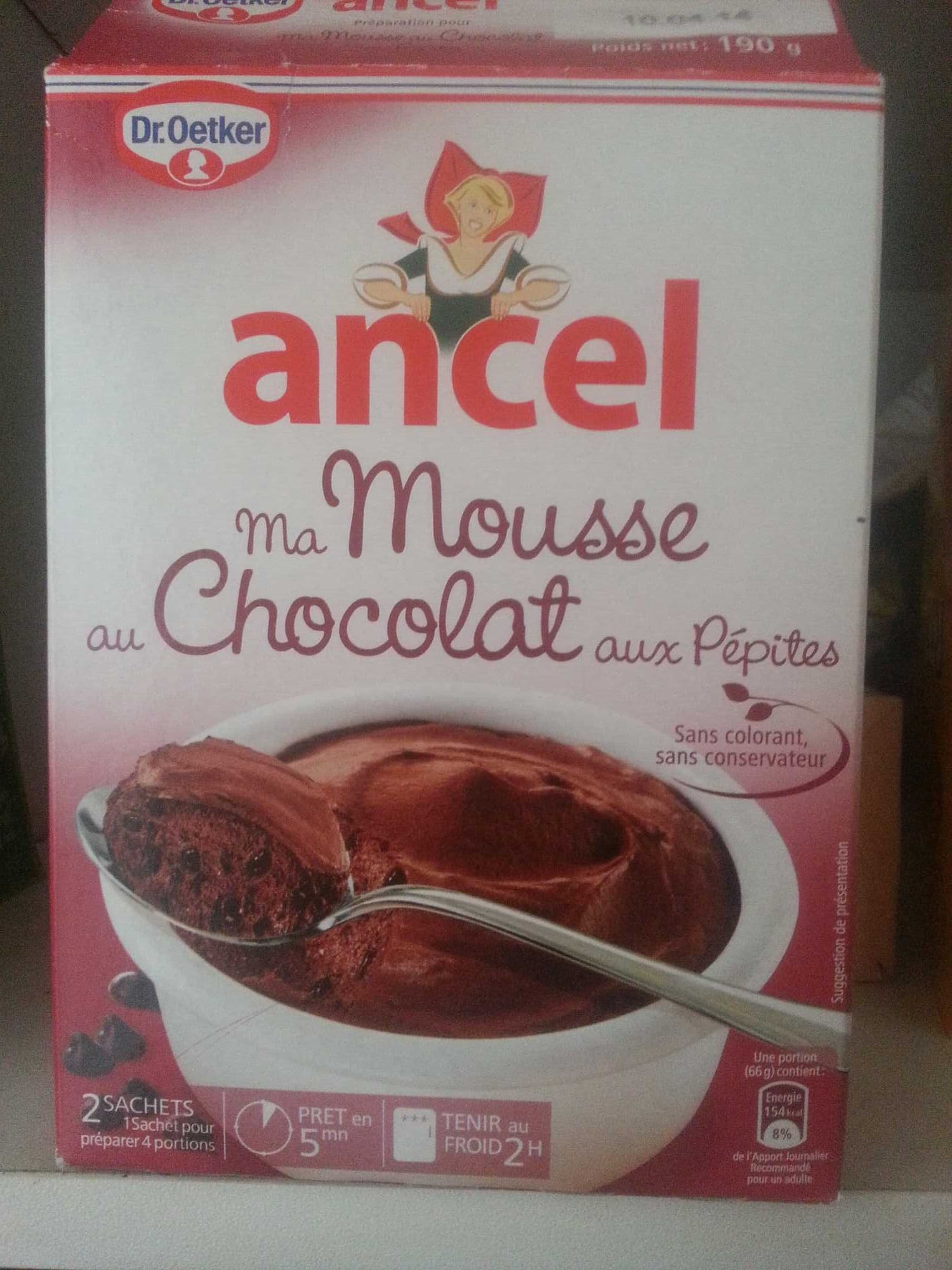 Ancel Ma Mousse au Chocolat aux Pépites packshot