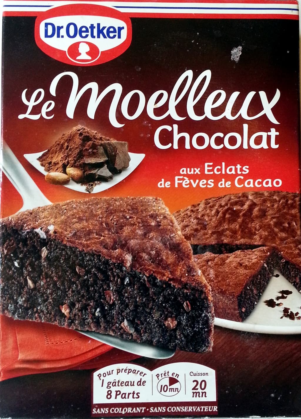 Dr. Oetker Le Moelleux Chocolat aux Éclats de Fèves de Cacao packshot