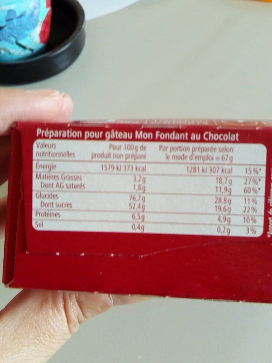 ANCEL Mon fondant au chocolat packshot