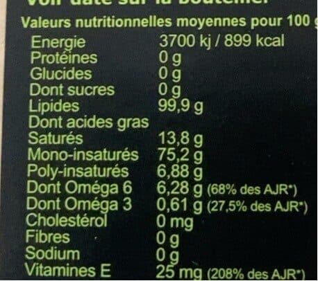 Open Food Facts Huile d'olive vierge extra fruitée packshot