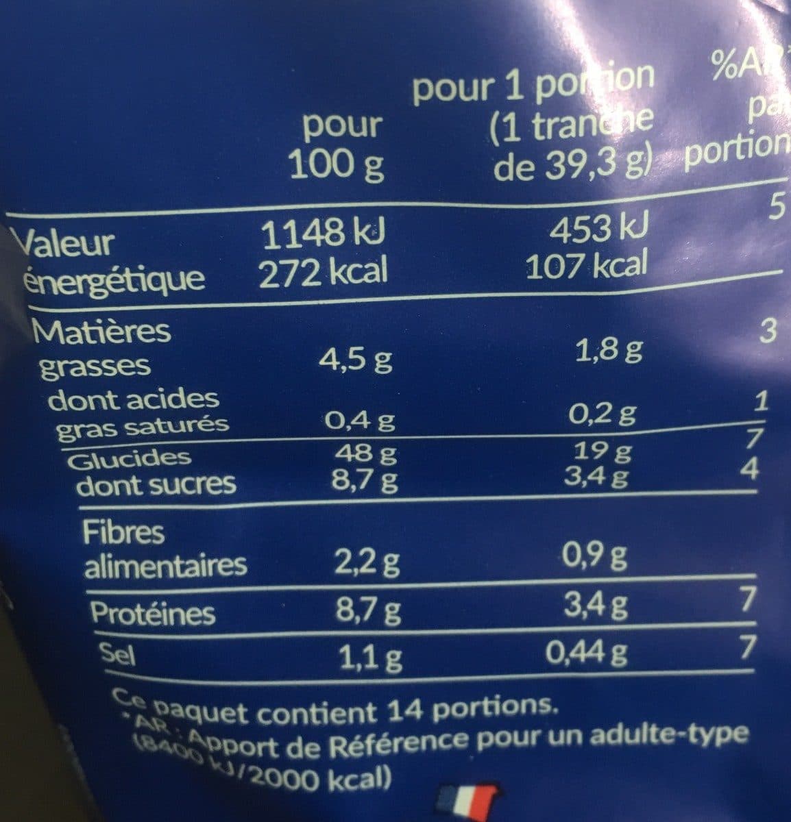 Jacquet Pain de mie Nature maxi 550G packshot