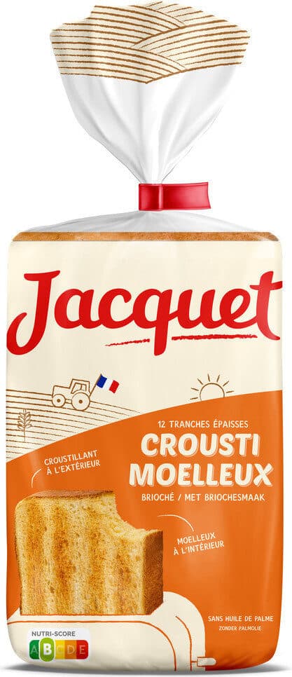 Jacquet Pain Crousti Moelleux Brioché packshot