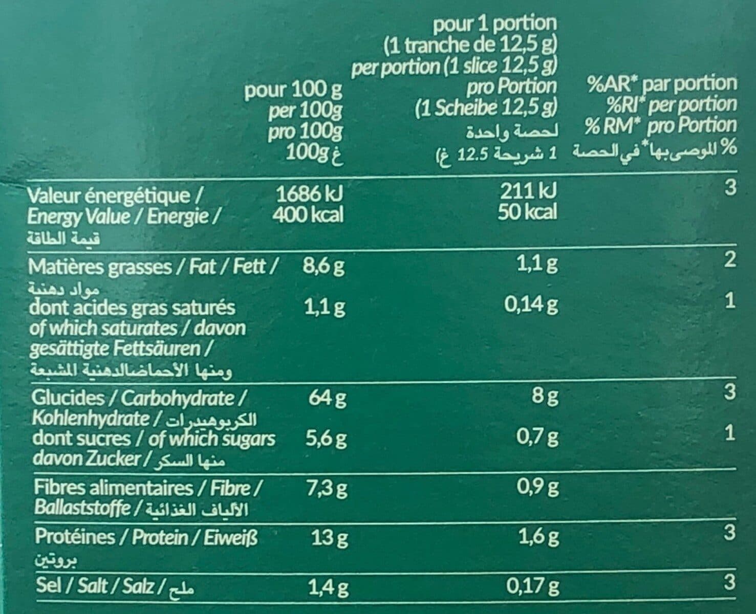 Jacquet Baguettine 5 céréales packshot