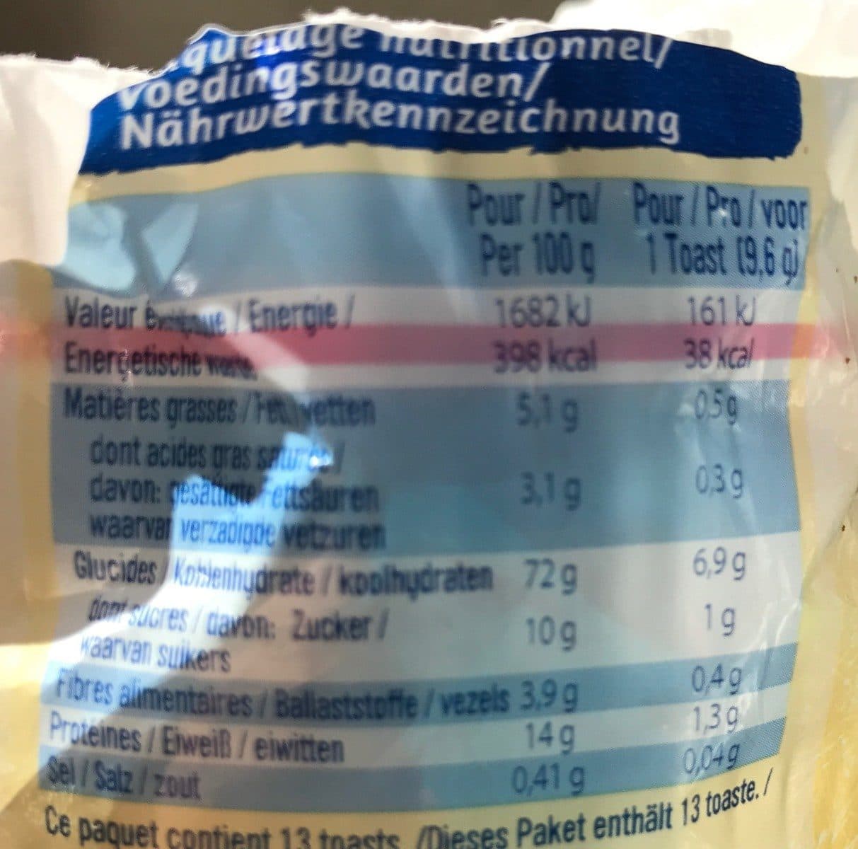 jacquet Le Toast Nature packshot