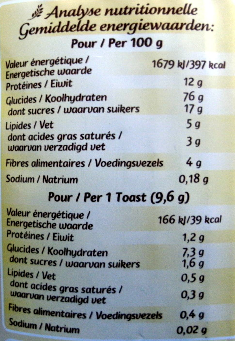 Jacquet Jacquet le toast raisin packshot