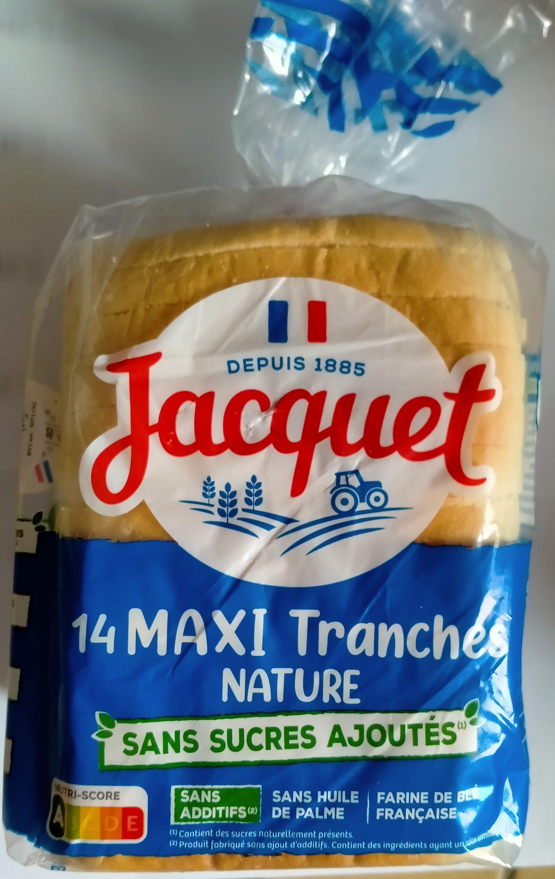 Jacquet Maxi Tranches Sans sucre ajouté Nature packshot