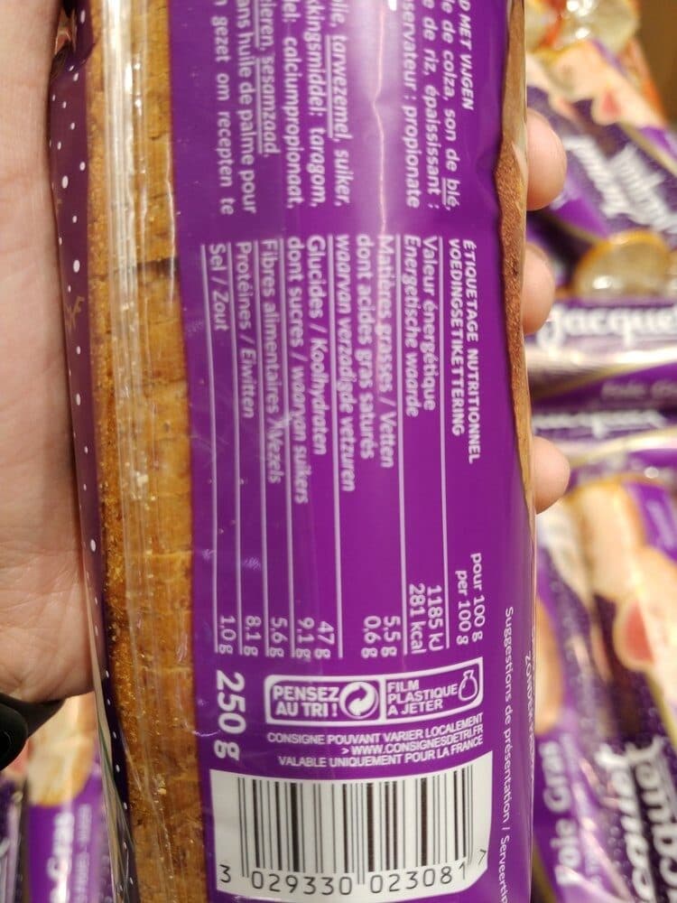 Jacquet Toasts Foie Gras Figues packshot