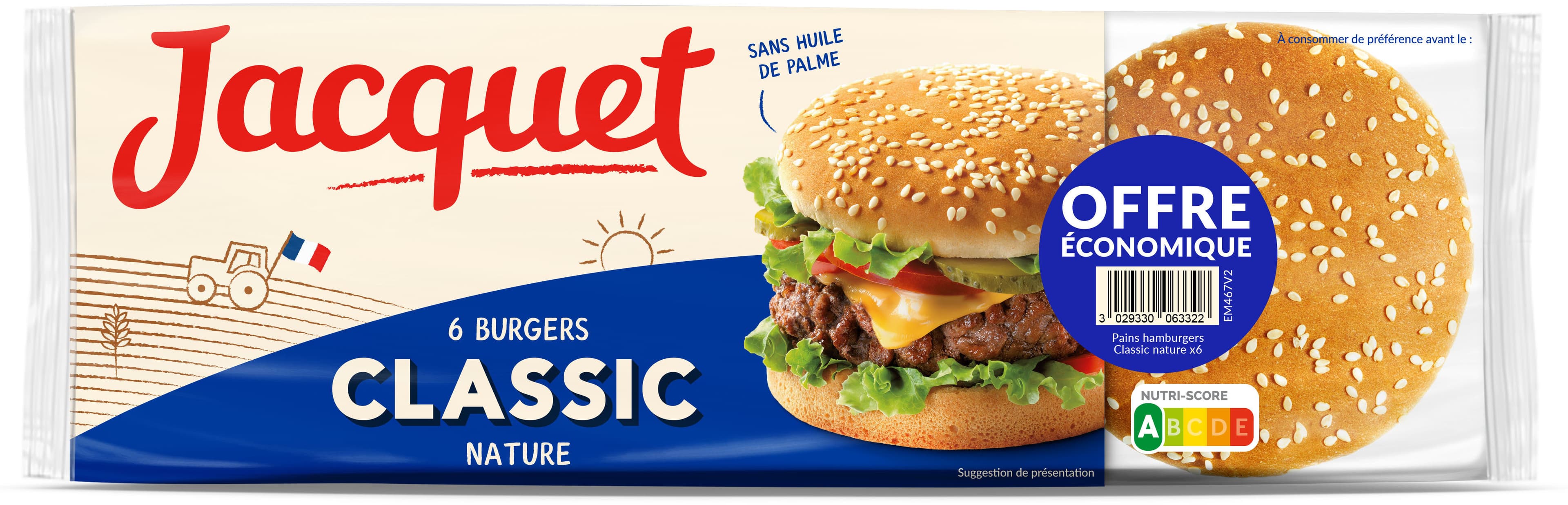 Jacquet Hamburgers X 6 OFFRE ECO - 330 gr packshot