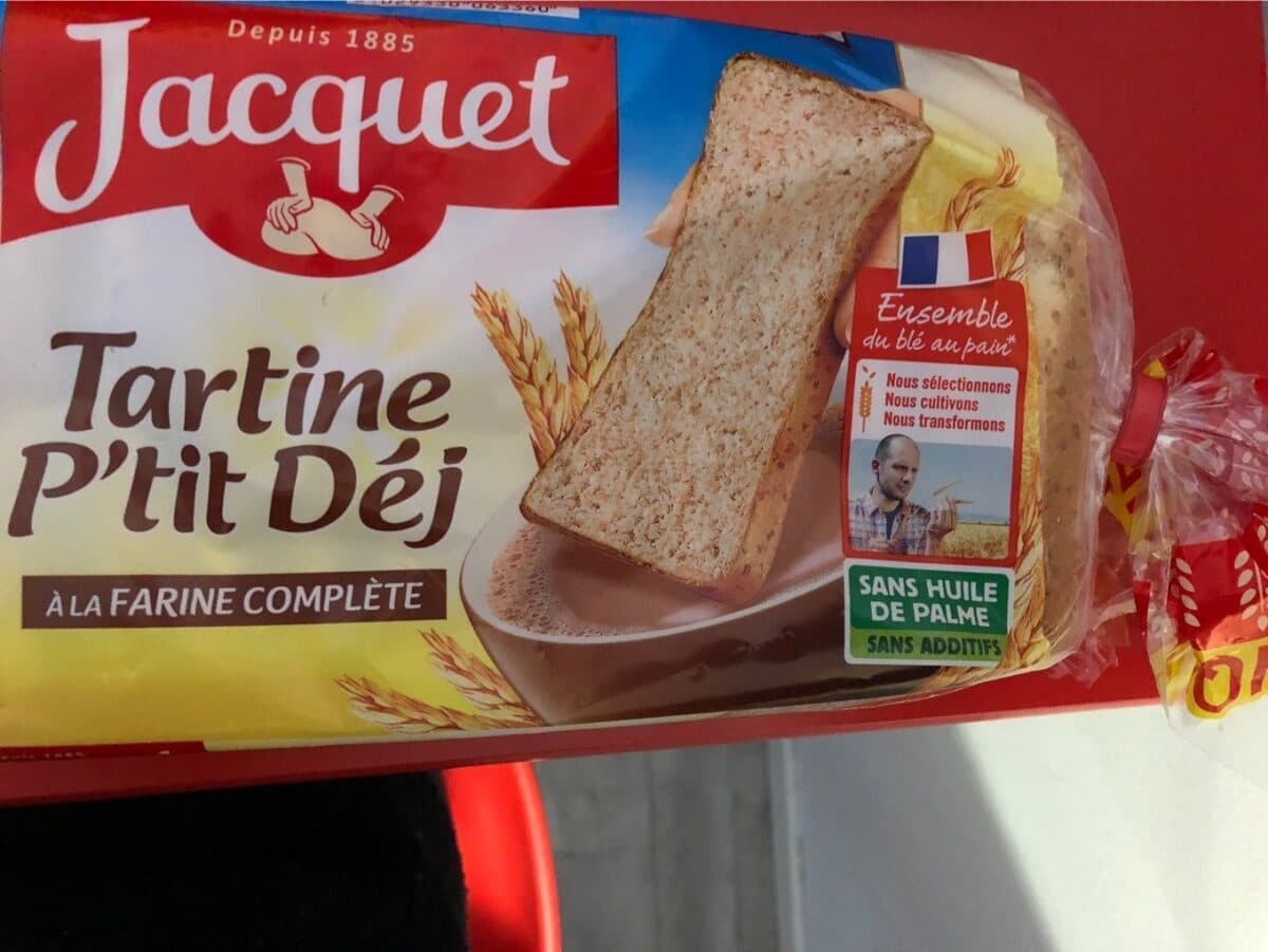 Jacquet Tartine P'tit Déj à la farine complète packshot