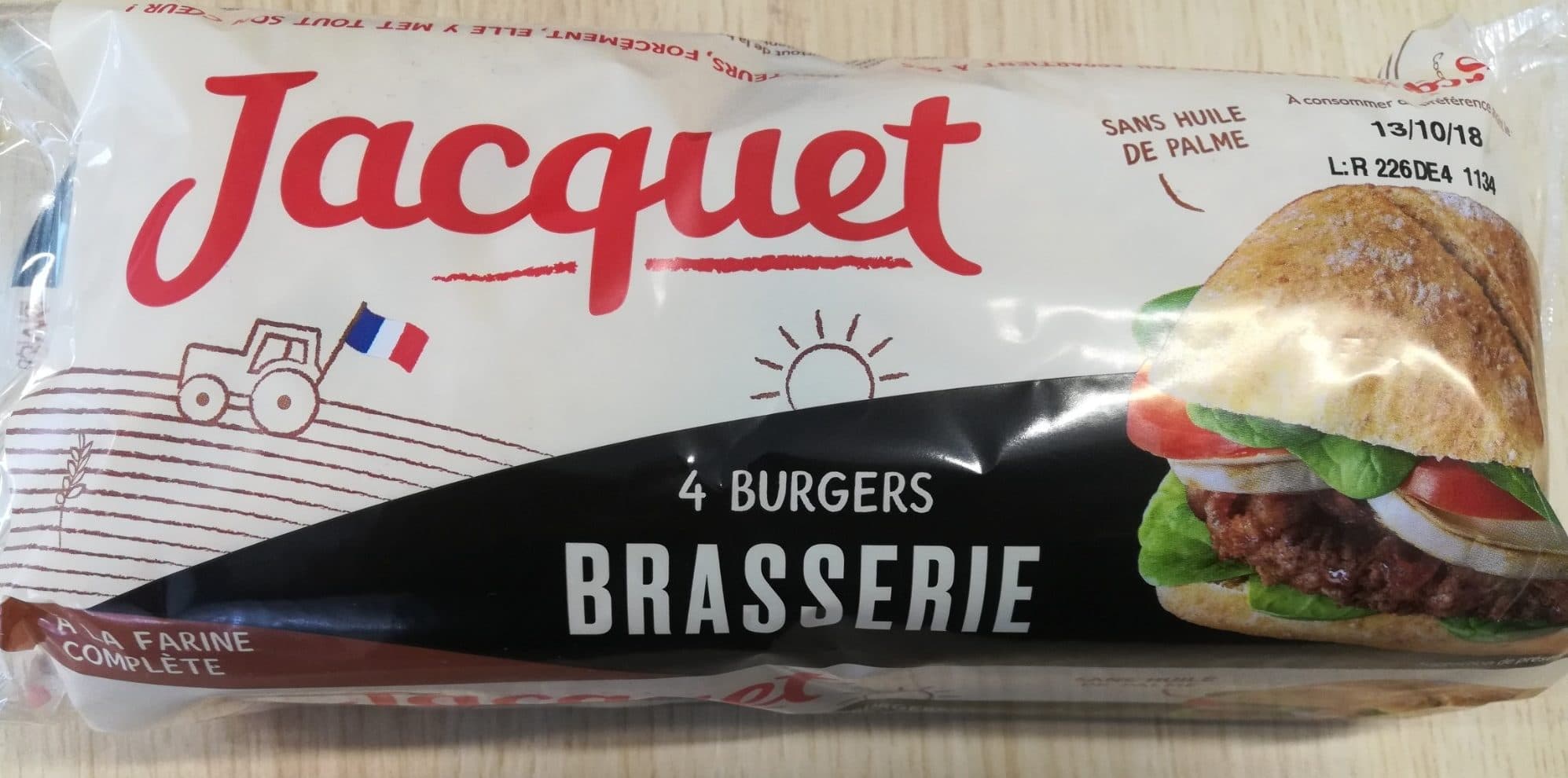 Jacquet Brasserie Burger à la farine complète packshot