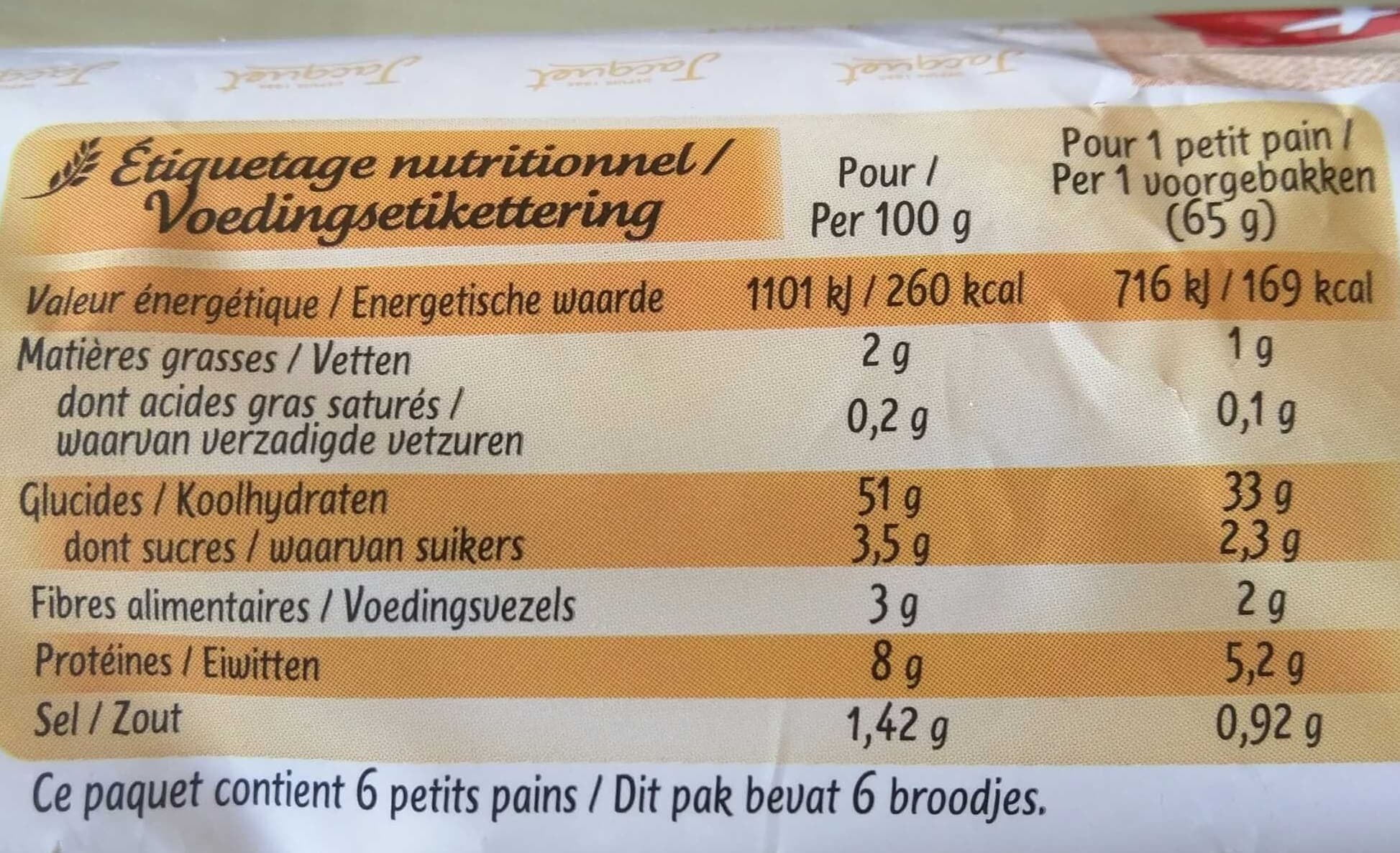 Jacquet Petits pains chauds Nature packshot