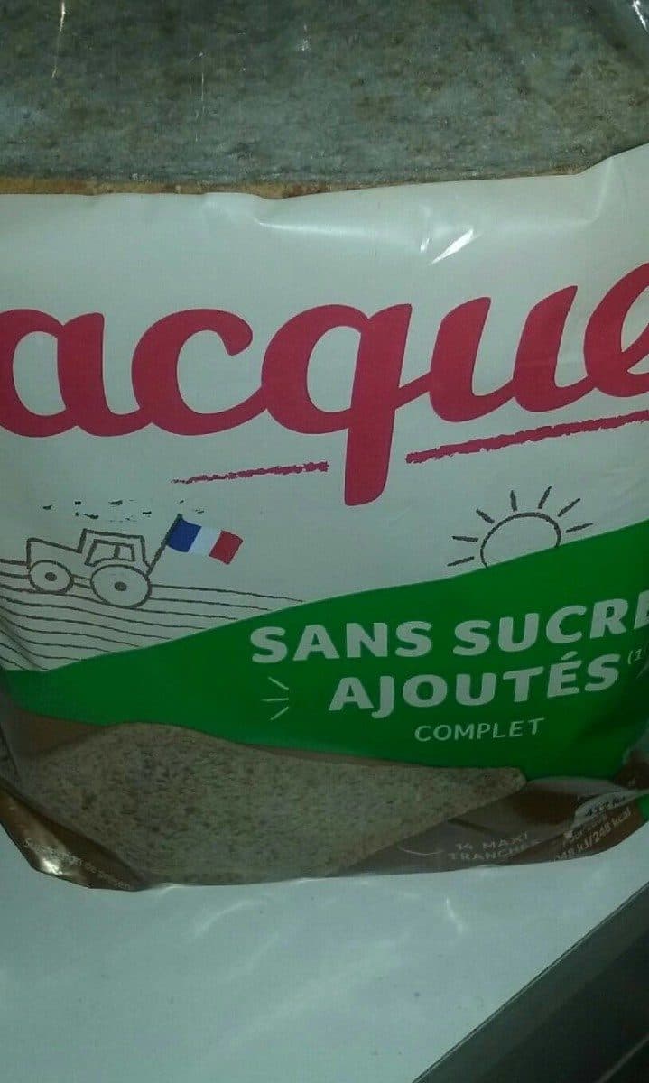 Open Food Facts Pain de mie sans sucre ajouté packshot