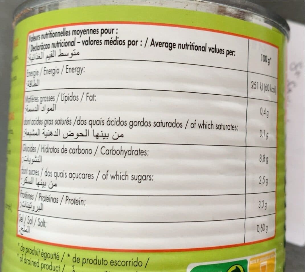 Open Food Facts Petit pois et carottes à l'étuvée packshot