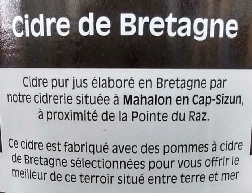 La Cidrerie de Tromelin Cidre Demi-Sec Pur jus Kan Ar Mor packshot