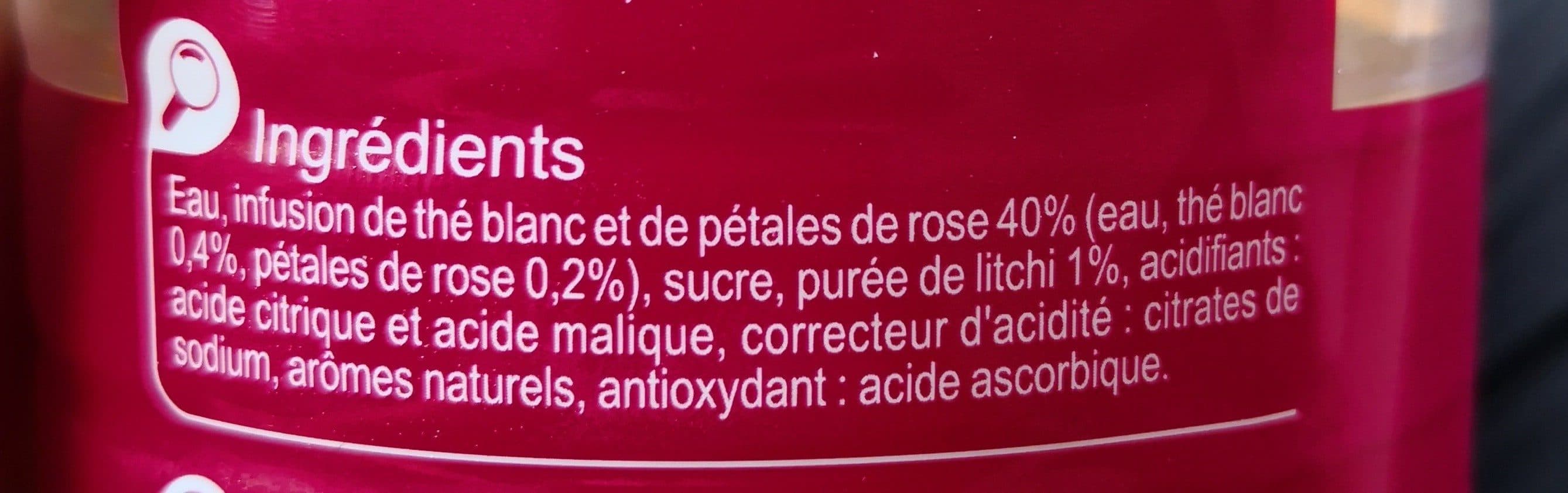 Open Food Facts Thé blanc infusé litchi et rose packshot
