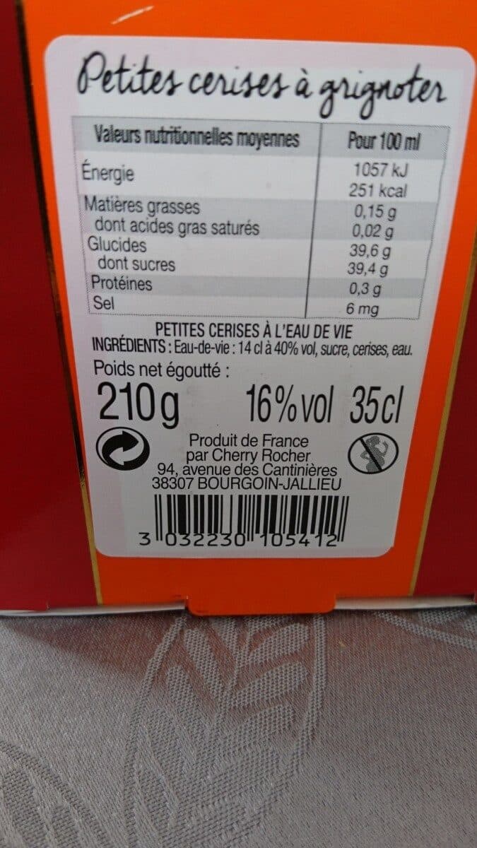 Cherry Rocher Petites cerises à croquer packshot