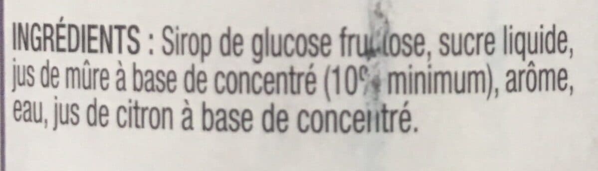 Cherry Rocher sirop de mûre packshot