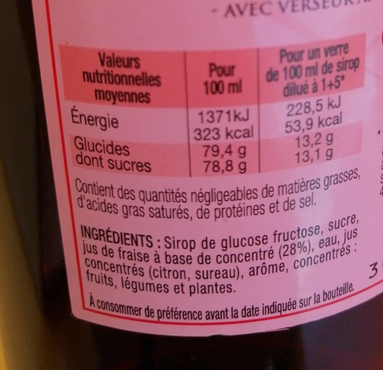 Cherry Rocher Sirop de fraise packshot