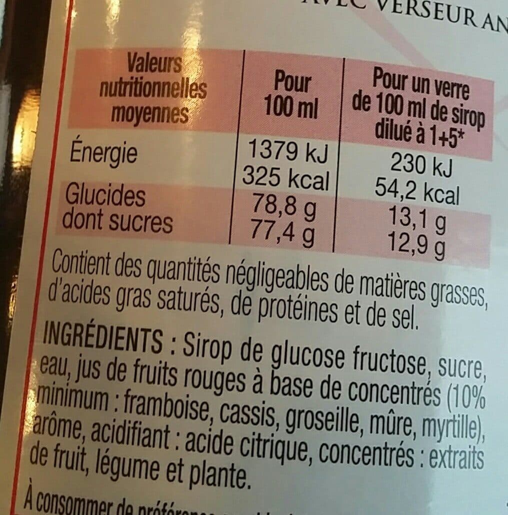 Cherry rocher Sirop De Grenadine packshot