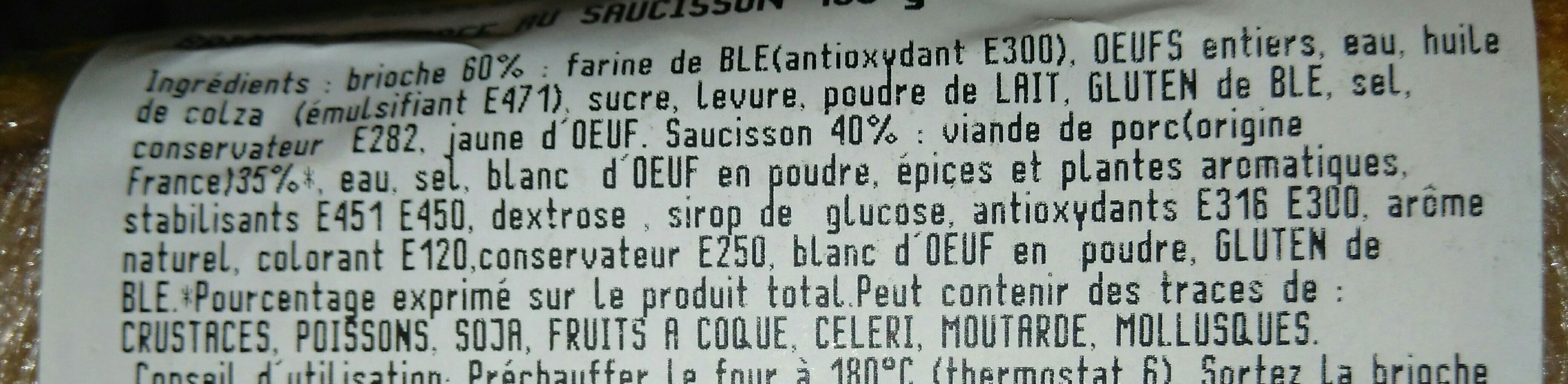 SNRDL Brioche fourrée au saucisson packshot