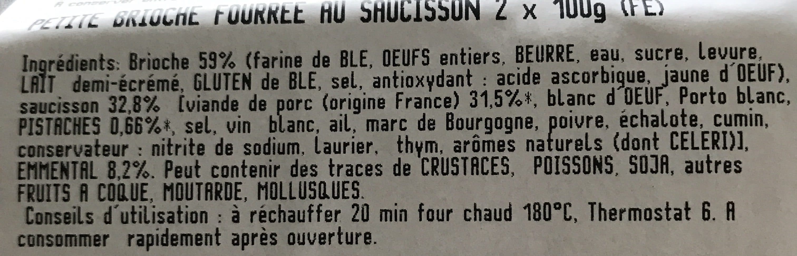 Maison Bolard Brioche au saucisson packshot