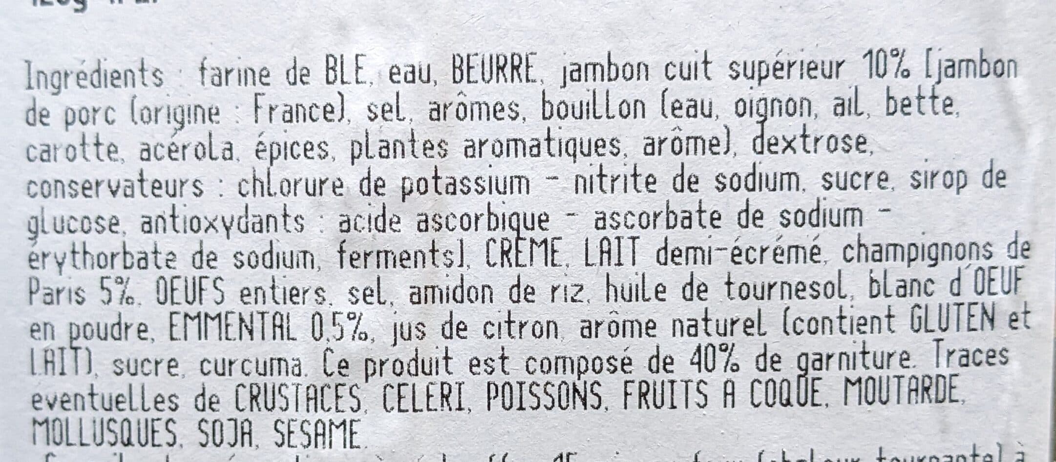 Maison Bolard Feuilleté jambon-champignons packshot