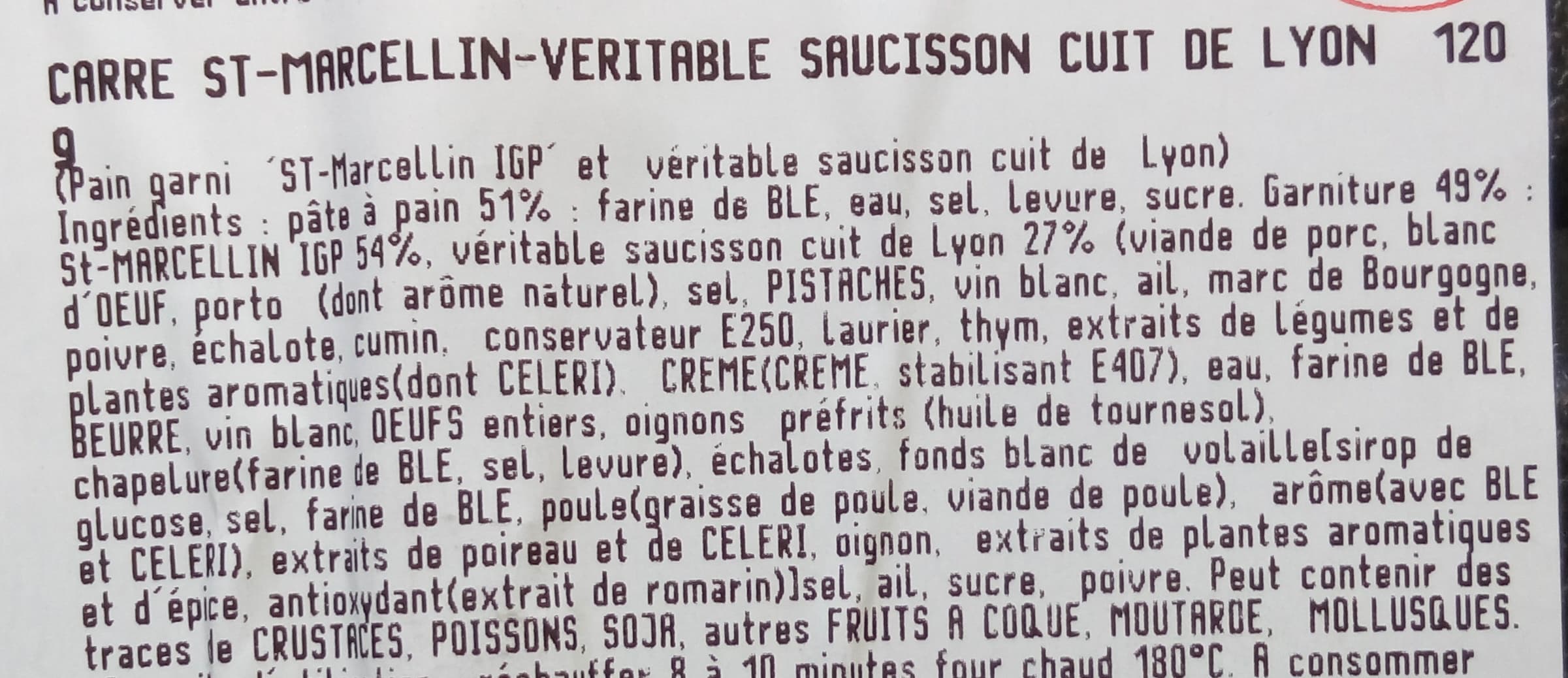 Michel Bolard Traiteur Carré St Marcellin-véritable saucisson cuit de Lyon packshot