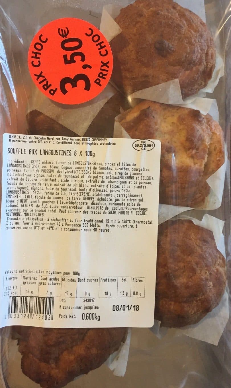 SNRDL Soufflé de langoustines 6x100g packshot