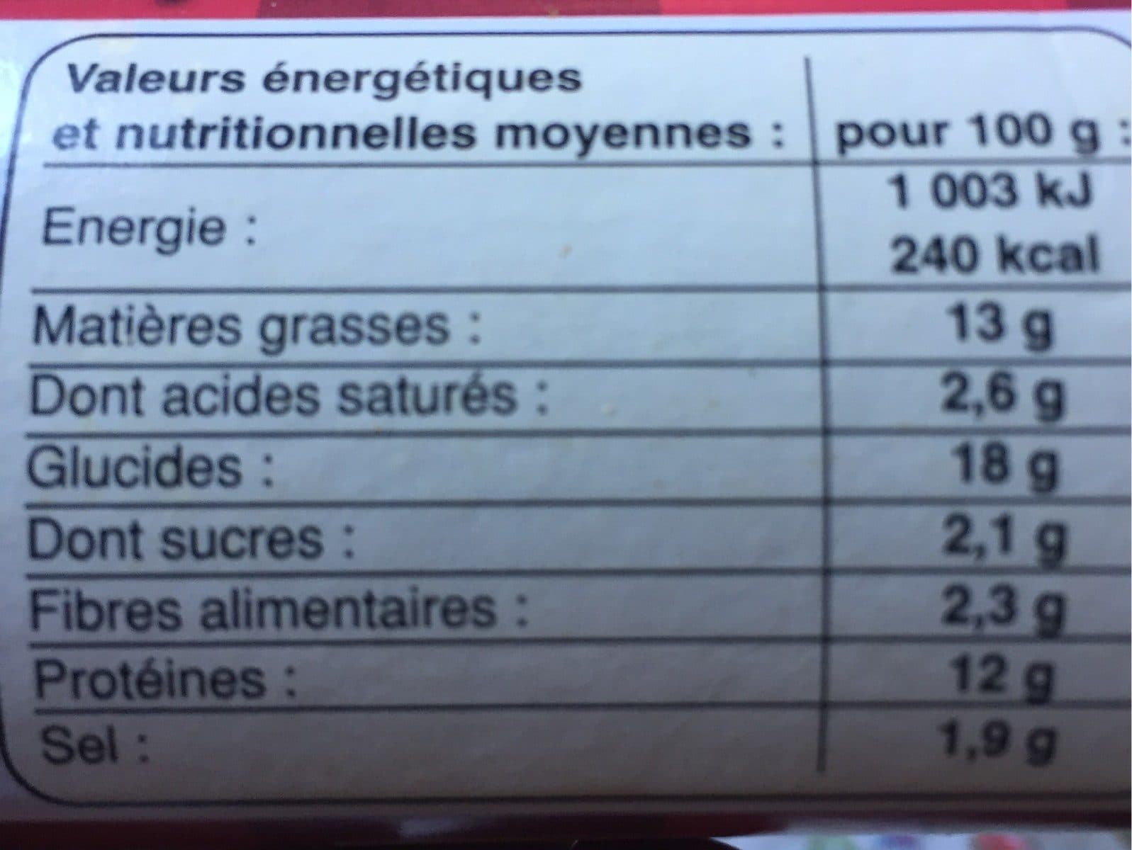 Open Food Facts Le cake apero packshot